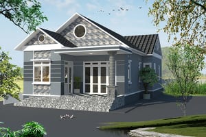 Nhà 1 tầng với phong cách thiết kế phù hợp với khu vực nông thôn